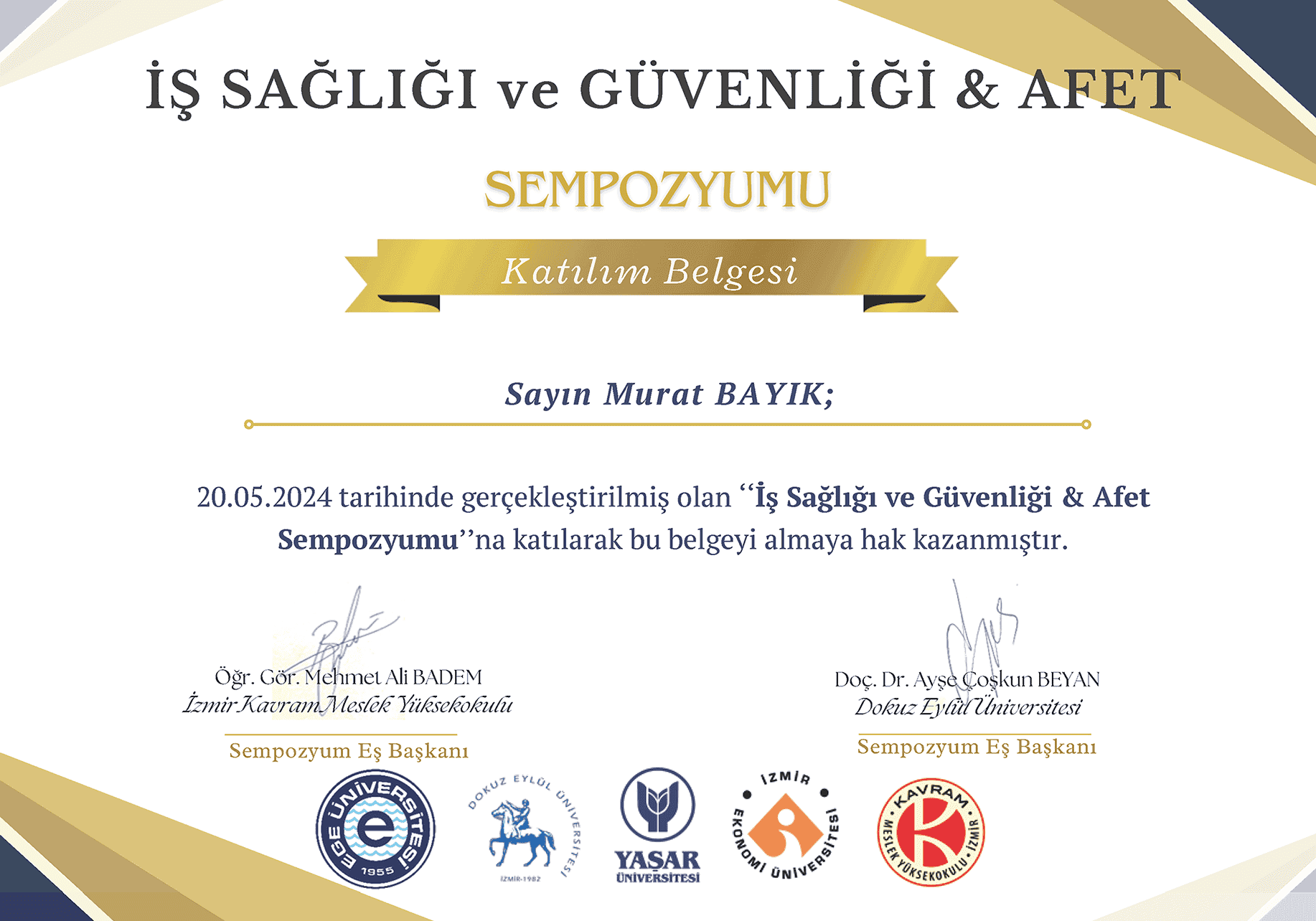 İSG AFET -CERT